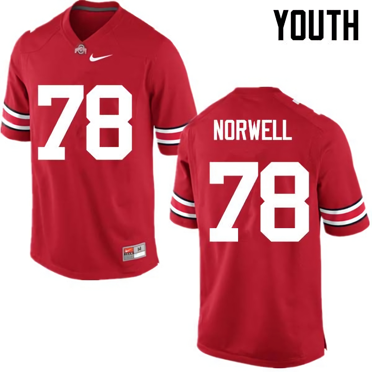 Andrew Norwell Ohio State Buckeyes Youth NCAA #78 Nike Red College Stitched Football Jersey LFO6656UT